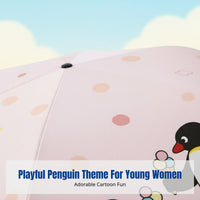 Capsule Sun Umbrella, Cartoon Penguin Theme, Mini, Portable, Sun and Rain Protection