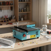 96W Powerful Engine Mini Table Saw Adjustable Blade Height Mini Electric Table Saw Multifunctional DIY Hobby Cutting Machine Flexible Shaft Attachment for Hobbyists