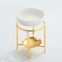 Tealight Scented Cube Warm Warmer Stable Base Tealight Oil Burner Candle Heater Modern Design Metal Stand Scented Cube Melter
