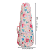 Padded Ukuleles Bag Floral Ukuleles Gig Bag Portable for Music Lessons