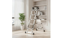 Telescopic Ladder with Anti-Slip Feet Multifunction A-Shaped Ladder Ladder Versatile for Homeowners, Home Repairs, Overhead Work, Warehouse