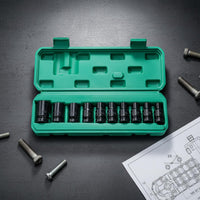 Electric Wrench Set Heavy Duty Hexagonal Bit Kit Steel Construction Nut Fastener Driver Bit Set for Mechanics, Workshop, Garage