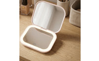 Portable Folding Travel Makeup Mirror Compact Lighted Makeup Mirror Lightweight for Desk