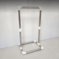 Stainless Steel 2-Tier Clothes Rack, Space-Saving Organizer