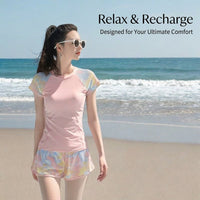 Swimsuits for Women Featuring a Modest Tankini Design, Conservative Swimming Costume with Soft Milk Silk Textile for Pool Wear