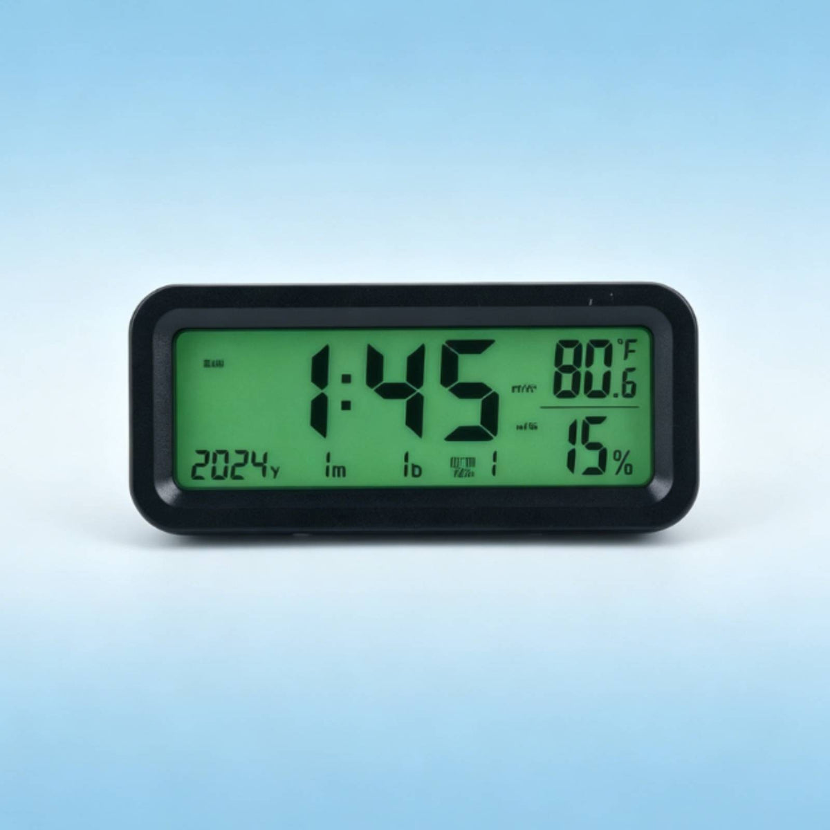 Digital Thermometer Hygrometer Timepiece Lcd Display Temperature Humidity Timepiece Car Thermometer Hygrometer Battery Standby