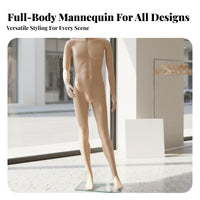Adjustable Head Full Body Mannequin Easy to Assemble Female Mannequin Stable Glass Base Clothing Display Model Long-Lasting for Boutique Owners, Fashion Designers, Wedding Dress Shops, Boutiques, Exhibitions, Holiday Displays