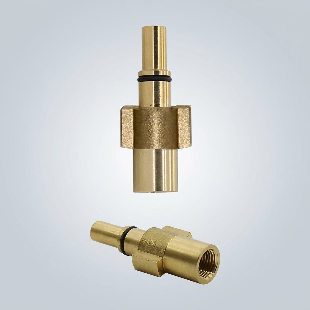 Car Wash Pressure Washer Adapter for Foam Pot Modification, Brass M14 Thread to Multiple Interfaces, Foam Generator with O-gasket Seal