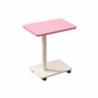 2-Tier Rolling trolley Minimalist and design End Table Space-Saving for Bedroom, Balcony