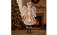 Gingerbread Angel Costume Deluxe Gingerbread Costume Easy to Wear Seasonal Attire for Actors, Themed Character Gatherings