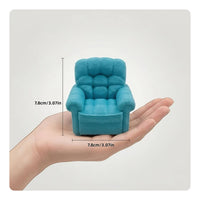 Stress Relief Toy Miniature Sofa Compact & Cute 3D Printed Mini Sofa Fine Texture Miniature Couch High Simulation for Collectors