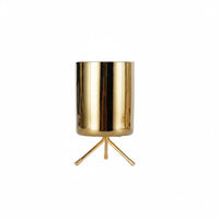 Light Luxury Design Gold Ceramic Vase Elegant Gold Planter Pot Long-Lasting Decorative Tabletop Vase Wear-Resistant for Living Room