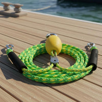 Marine Tow Rope Heavy Duty Boat Tow Strap Stainless Steel Clips Docking Line for Boating, Watersports