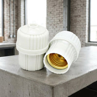 Ceiling Lighting E27 Lamp Holder for Home DIY Lighting, Flame Retardant Bakelite Bulb Holder with Copper Contacts, E27 Base Ceiling Pendant