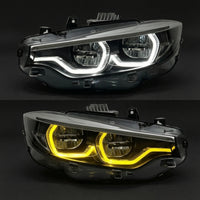 Lens-Style-Style Headlamp with Daytime Running Lights pairedBeam Headlight Assembly Direct Replacement Light Connector-and-Play for Car Enthusiasts, DIY Mechanics, Automotive Upgrade, Night Driving