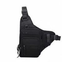 Vest-Design Chest Bag Buckle Hardware Wearable Storage Outdoor Use