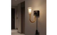 Night Light with USB Connection Retro Wall-Mounted Night Light Lamp Compact for Bedside, Hallway