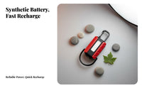 Energy-Replenishable Keychain Flashlight Multi-Functional Mini Worklight Light Compact & Lightweight Energy-Replenishable Carabiner Flashlight