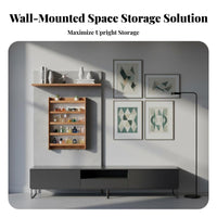 Multi-Tier Wooden Organizer Easy Reach Multi-Level Wall Organizer for Students