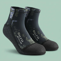Wear-Resistant 3mm Neoprene Socks Keeps Feet Warm 3mm Neoprene Water Socks Reinforced Toes and Heel Non-Slip Diving Booties for Surfing, Swimming