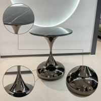 Pedestal Side Table Modern Pedestal Side Table Minimalist Furniture for Living Room, Bedroom, Reading Corner