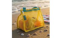 Zippered Beach Toy Set Carrying Handles Sandcastle Building Kit Portable Mesh Storage Bag Set Outdoor