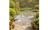 Transparent Inflatable Sofa Thick PVC Inflatable Couch Portable Inflatable Couch Lightweight for Adults, Teens, Dorm Room, Apartments