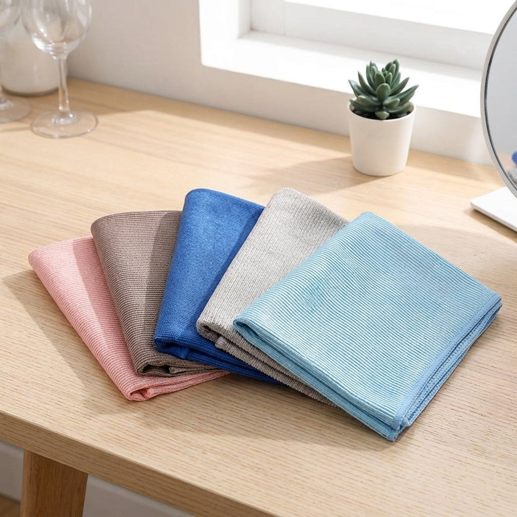 Fish Scale Microfibre Cloth, Reusable Cloths for Glass and Mirrors, Lint and Streak Microfiber for Countertops, 30x40cm