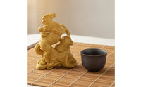 Horse Figurine Decorative Wood Figurine Auspicious Carved Ornament for Collectors, Display Shelf, Study