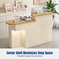 Modern Minimalist Cashier Counter, Small Bar Table, Reception Desk, for Boutiques, Tea Shops, Offices