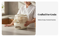 Moisture-Proof Large Capacity Rice Container Airtight Seal Sealed Rice Container Safe for Kitchen, Countertop