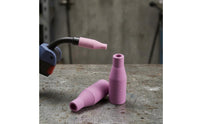 5 Pieces Pink Ceramic Soldering Nozzle Easy Installation Soldering Torch Nozzle Quick Replacement Long-Lasting Materials