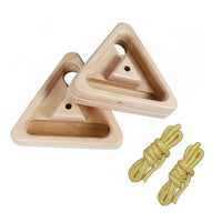 Solid Wood Portable Hanging Fingerboard Ergonomic Design Wooden Pinch Block Training Device Rock Climbing Pull up Holds for Climbers, Home, Outdoor, Gym