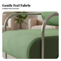 Midcentury-Century Design Supportive Back Armchair Nordic Design Single Sofa High-Resilience Cushion Accent Chair Long-Lasting Frame for Interior Designers, Apartment Dwellers, Living Room, Balcony, Reception Area, Small Areas