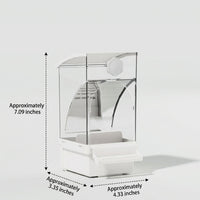 Automatic Bird Feeder and Parrot Feeder Water Dispenser Hanging, Parrot Food Container Automatic Feeder for Small Birds, Anti-Spill Pet Supplies