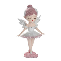 Ballerina Statue with Wings Romantic Winged Ballerina Ornament Artistic for Desk