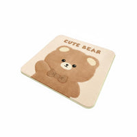 Non-Slip Cartoon Cat Seat Cushion Warm Faux Cashmere Seat Pad Washable for Students, Office Workers, Dorm Room, Classroom, Home