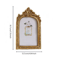 Vintage Arched Photo Frame Ornate Gold Vintage Frame Embossed