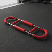 Curved Arm Exerciser Upper-Body Arm Exerciser with Adjustable Resistance Portable Exercise Bar for Fitness Enthusiasts, Beginners, Home Gym, Office