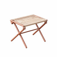 Multifunctional Woven Leg Rest Compact Design Footrest Easy to Assemble Footstool Sturdy & Stable for Creamice Workers, Homeowners, Seniors, Under Desk, Living Room, Entryway, Bedroom