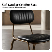 Industrial Design Upholstered High-Back Bar Stool Sturdy Metal Frame Counter Chair Retro Design Seating Furniture Soft Padded Seat for Restaurant Owners, Homeowners, Adults, Cafe, Kitchen, Dining Room