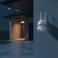 Compact Wireless Security Camera with Antennas Motion Detection Distant Monitoring for Homeowners
