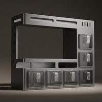 Wall-Attached Seasoning stand Rectangular Wall Seasoning Rack-Saving for Rental Kitchens
