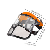 Grass Trimmer Face Guard Adjustable Headgear Face Mesh High Visibility Mesh Visor Helmet for Landscaping