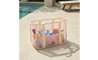 Lightweight Beach Tote with Zip Pocket Spacious Mesh Beach Tote Transparent Breathable for Pool