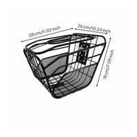 With Lid Electric Bike Front Basket Large Capacity Lidded Bike Basket Universal Fit for Commuters, Shoppers, Shopping, Commuting