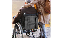 Waterproof Wheelchair Storage Pouch Portable Hanging Wheelchair Organizer Multiple Pockets Mobility Aid Accessory Lightweight for Shopping