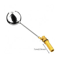 Threaded Inlet Stainless Steel Float Valve Polished Metal Float Ball Valve Compact