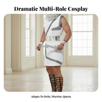 Ancient Lore Ology Cosplay Outfit Stage Performance Wear Greek Deity Costume Ancient Lore Ological Theme Greek God Costume for Actors, Women