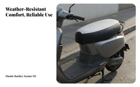 Waterproof Leather Seat Cover Sunproof Waterproof Seat Cover Four-Season Motorcycle Saddle Protector for Commuters, Rainy Days, Riding